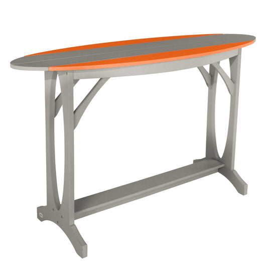 Shoreline Bar-Height Table Dining Bahia Verde Outdoors Citrus Orange Cove Gray 