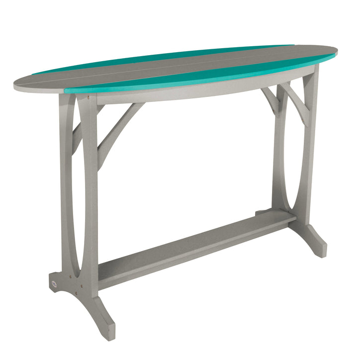 Shoreline Bar-Height Table Dining Bahia Verde Outdoors Seaglass Blue Cove Gray 