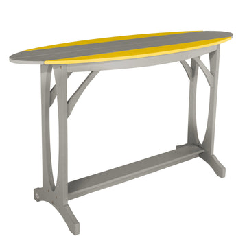 Shoreline Bar-Height Table Dining Bahia Verde Outdoors Sunbeam Yellow Cove Gray 