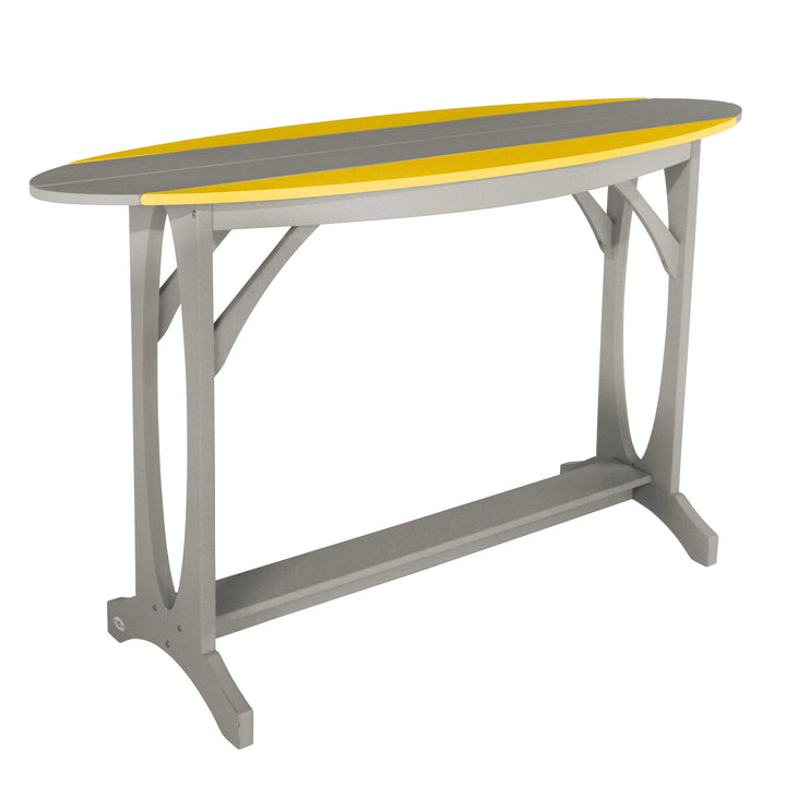 Shoreline Bar-Height Table Dining Bahia Verde Outdoors Sunbeam Yellow Cove Gray 