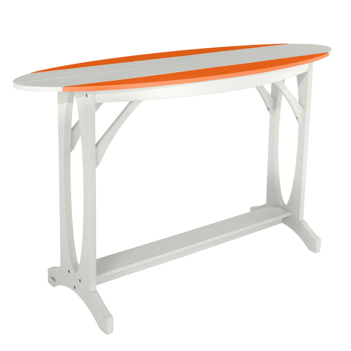 Shoreline Bar-Height Table Dining Bahia Verde Outdoors Citrus Orange White 