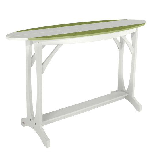 Shoreline Bar-Height Table Dining Bahia Verde Outdoors Palm Green White 