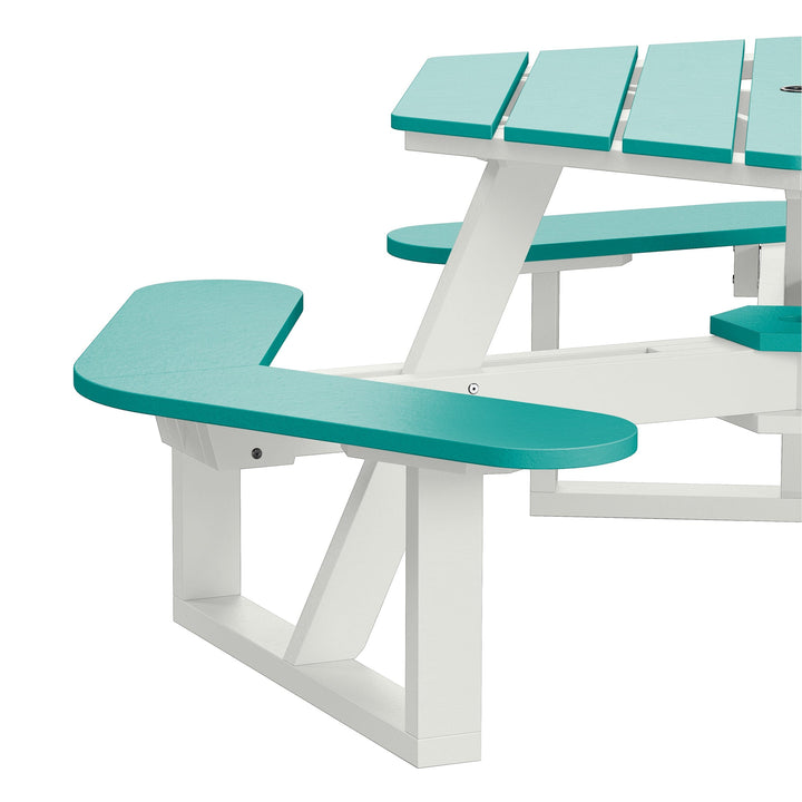 Shoreline Hexagon Picnic Table Table Bahia Verde Outdoors 