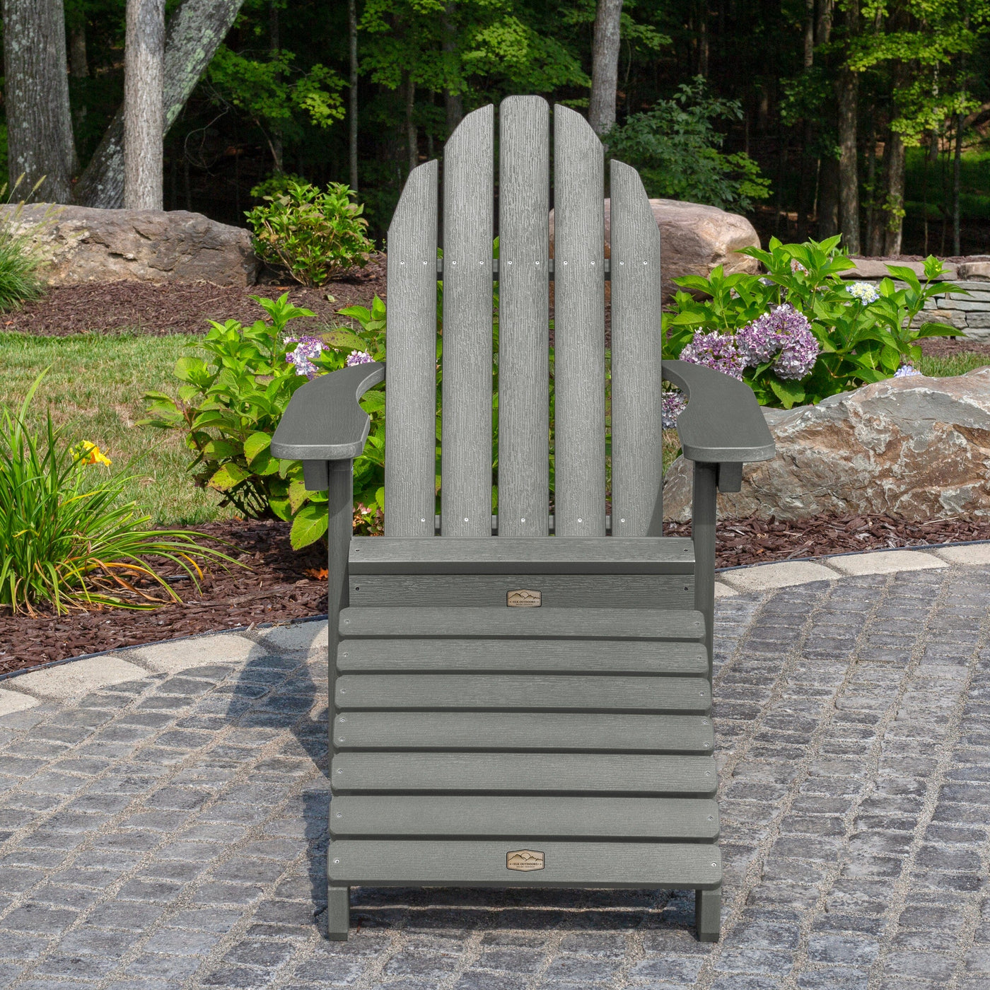 Essential Adirondack Chair with Essential Folding Ottoman Adirondack Chairs ELK OUTDOORS® 