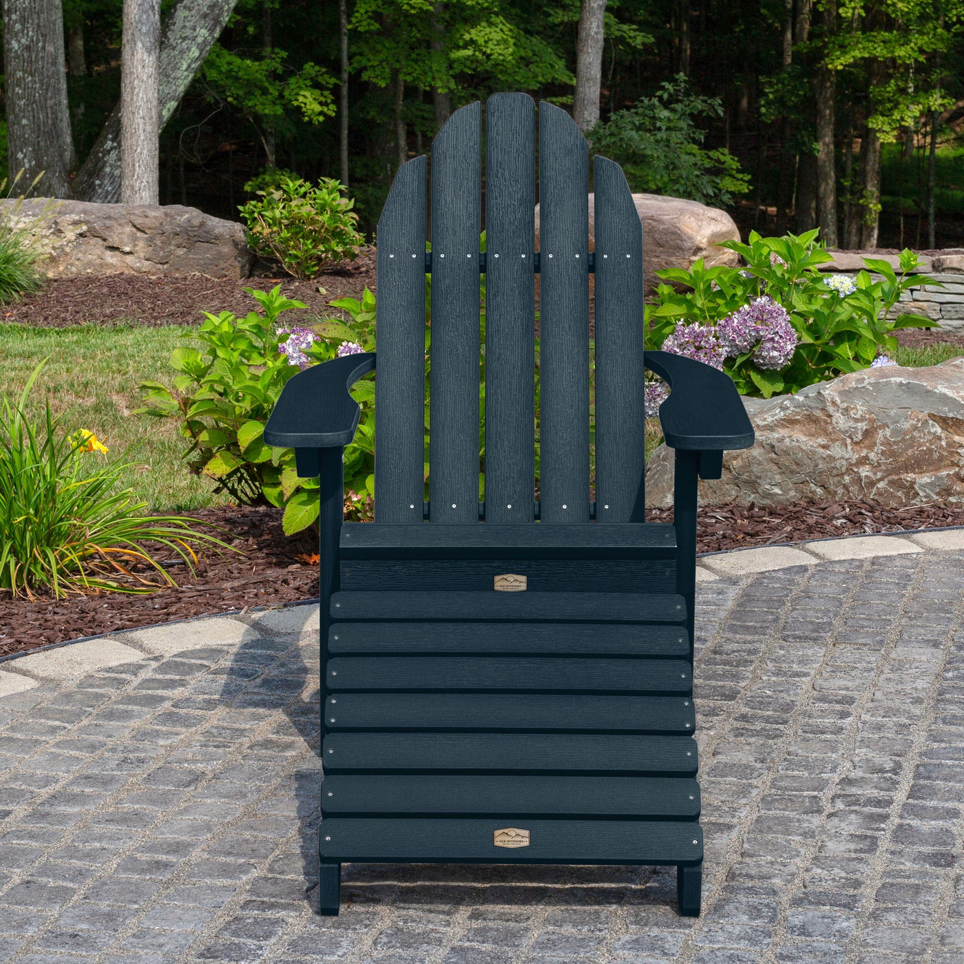 Essential Adirondack Chair with Essential Folding Ottoman Adirondack Chairs ELK OUTDOORS® 