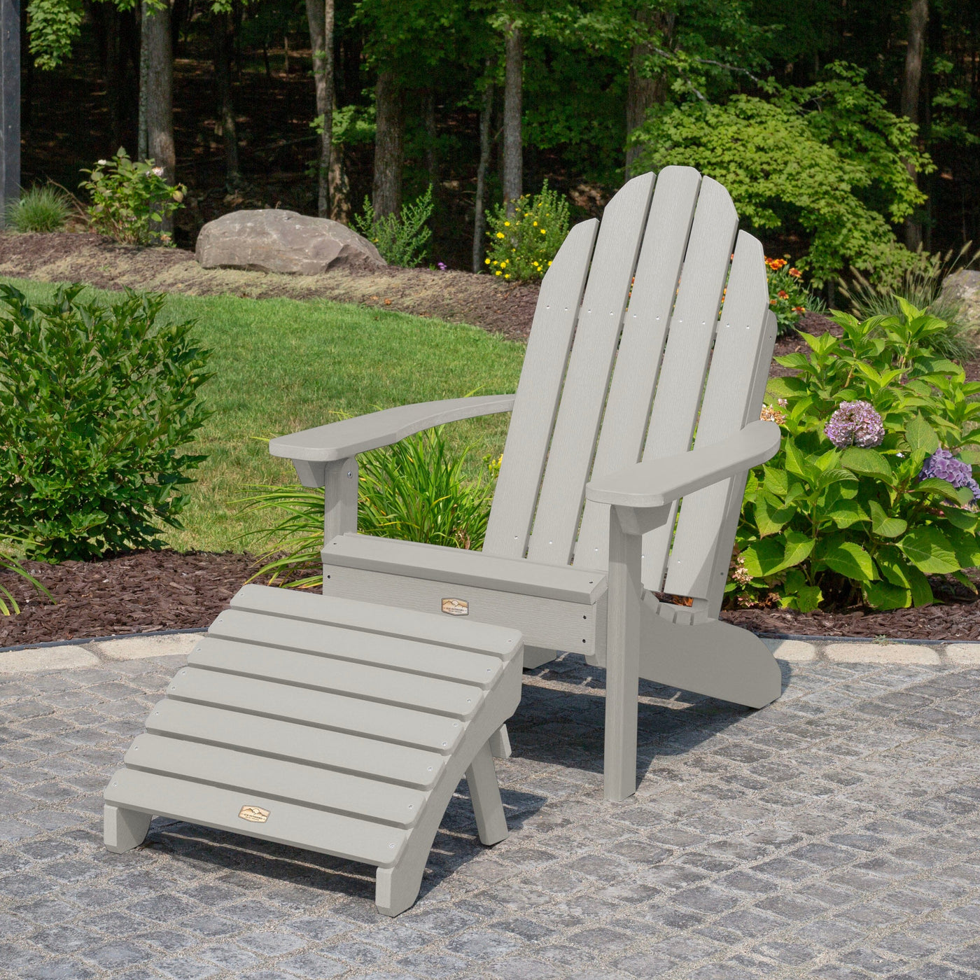 Essential Adirondack Chair with Essential Folding Ottoman Adirondack Chairs ELK OUTDOORS® 