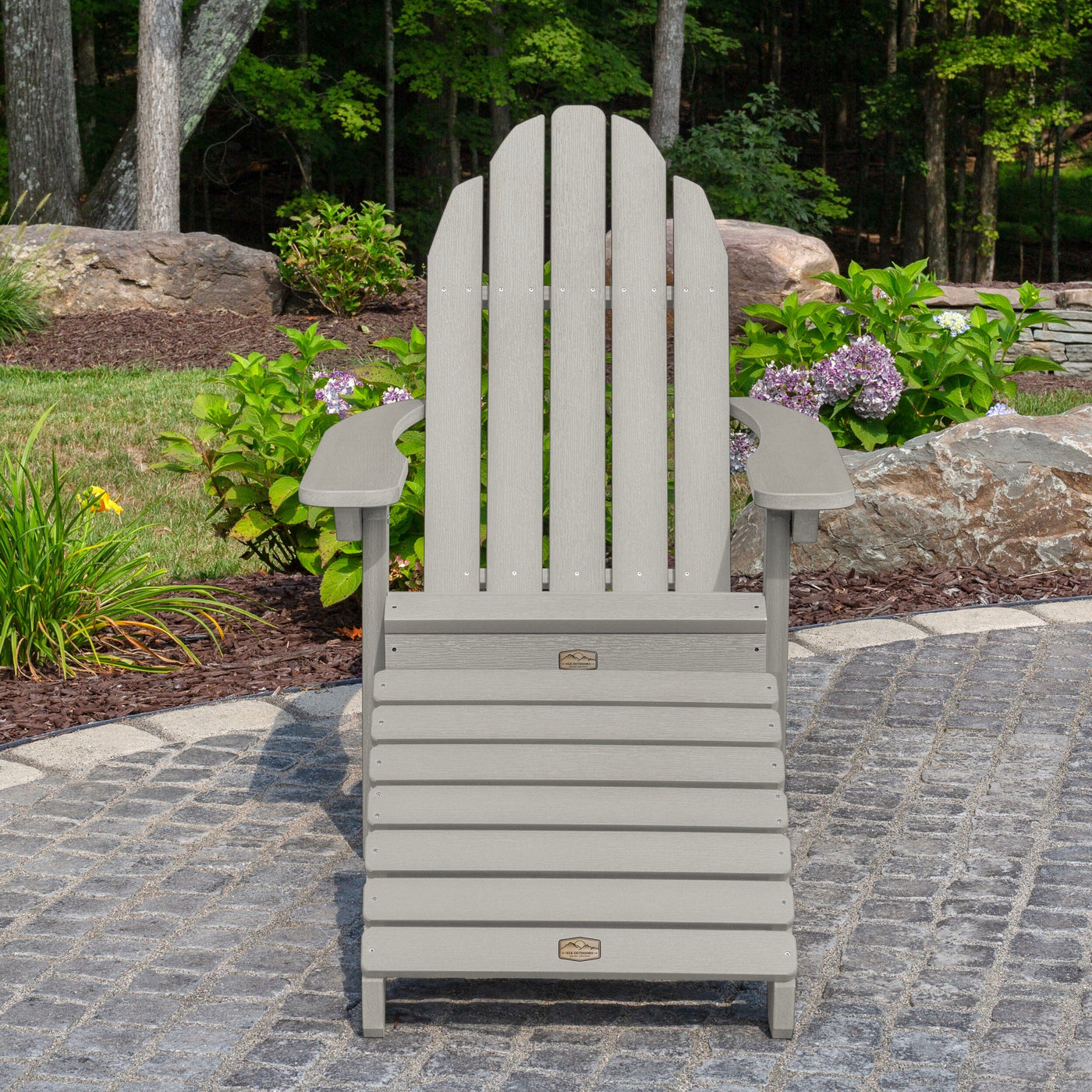Essential Adirondack Chair with Essential Folding Ottoman Adirondack Chairs ELK OUTDOORS® 