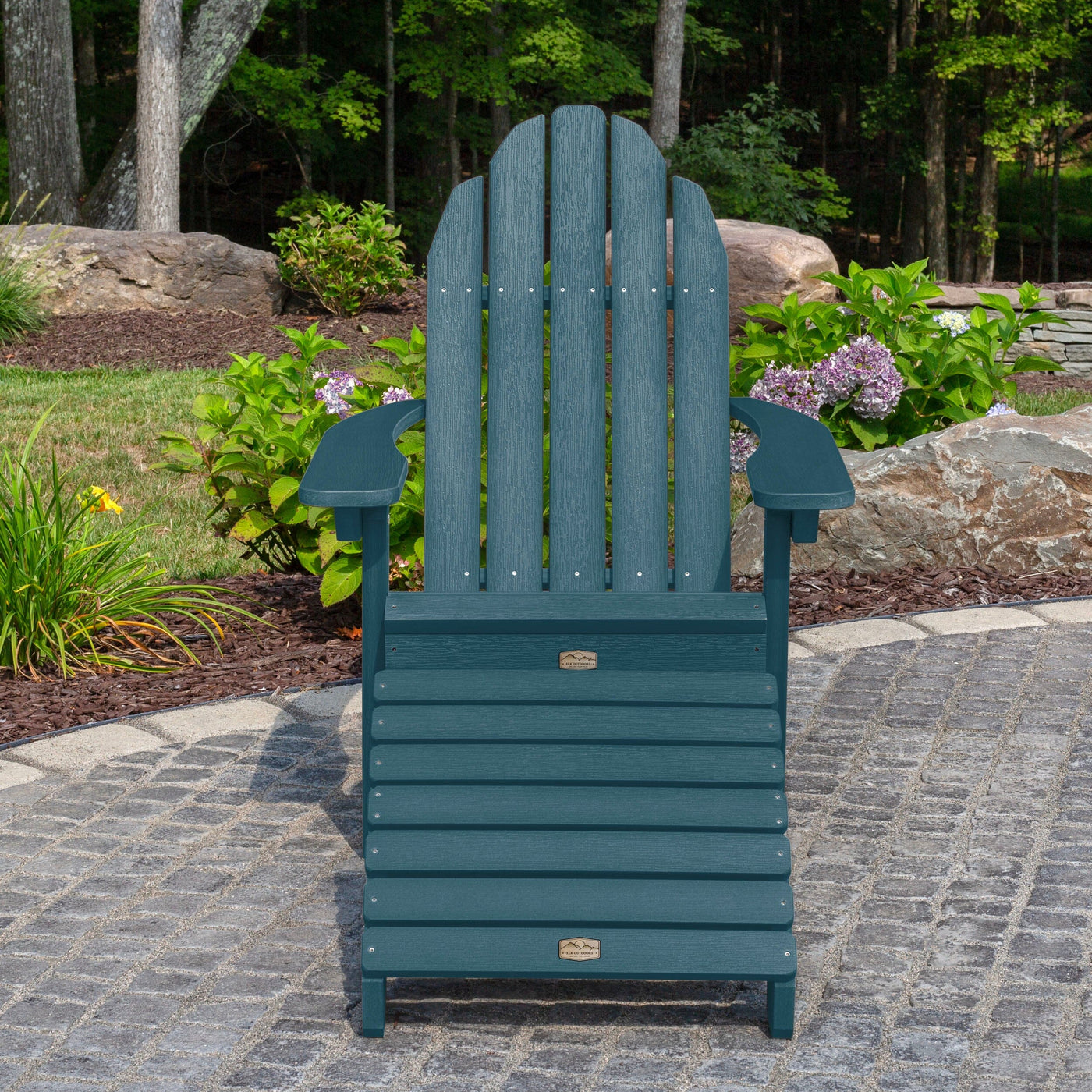 Essential Adirondack Chair with Essential Folding Ottoman Adirondack Chairs ELK OUTDOORS® 