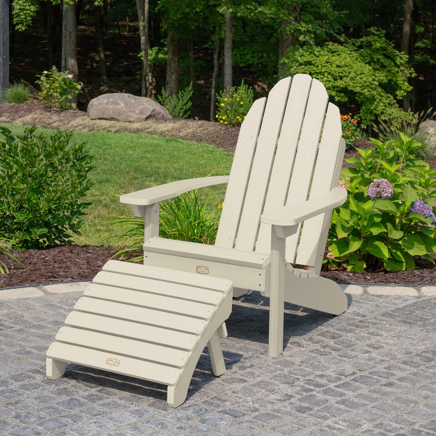Essential Adirondack Chair with Essential Folding Ottoman Adirondack Chairs ELK OUTDOORS® 