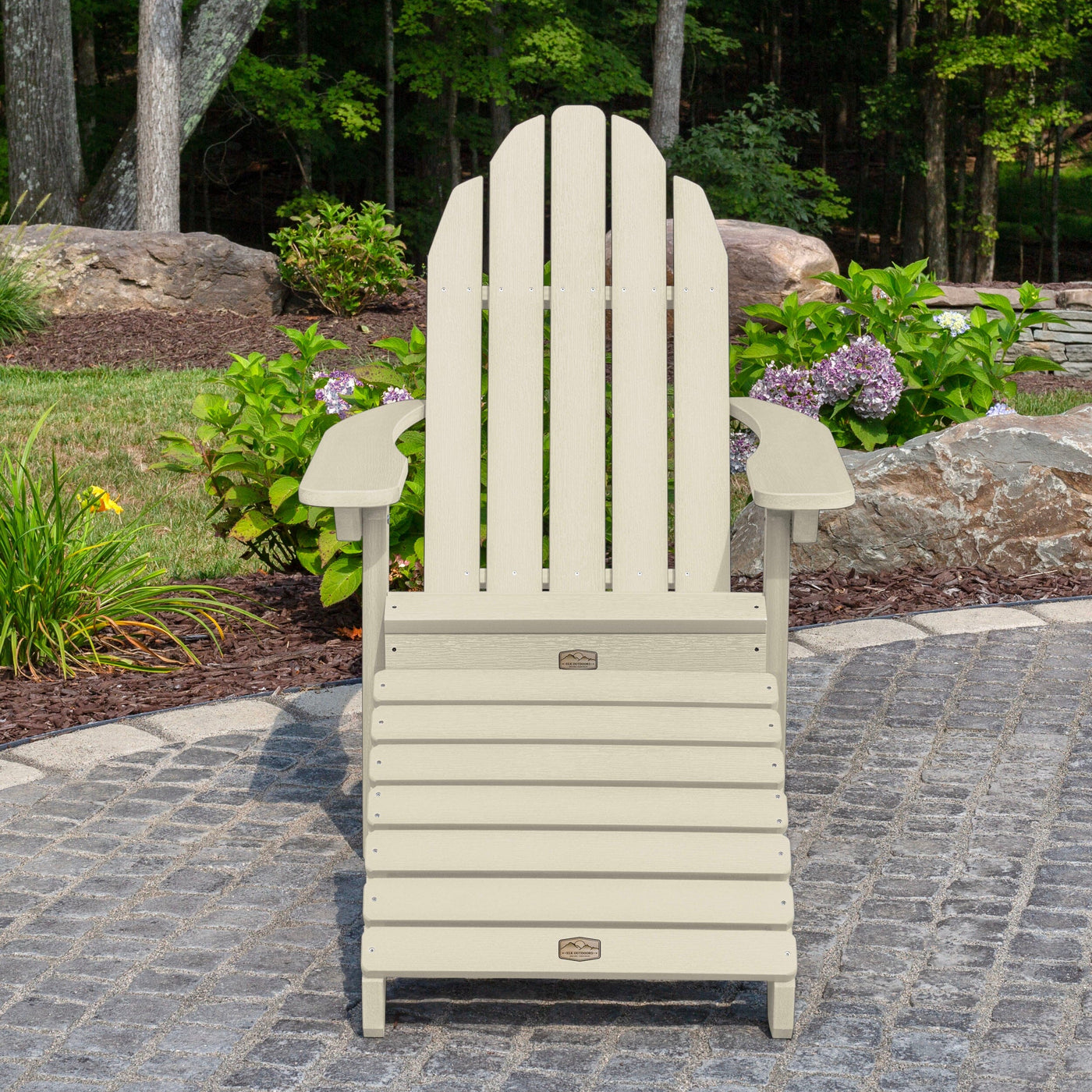 Essential Adirondack Chair with Essential Folding Ottoman Adirondack Chairs ELK OUTDOORS® 