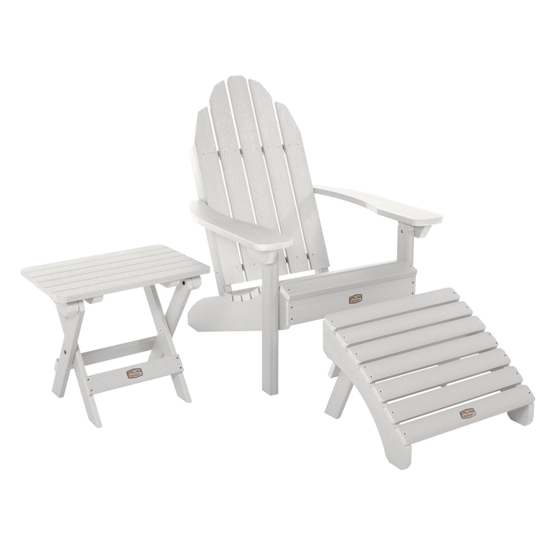 Essential Adirondack Chair, Ottoman, Side Table Set – Highwood USA