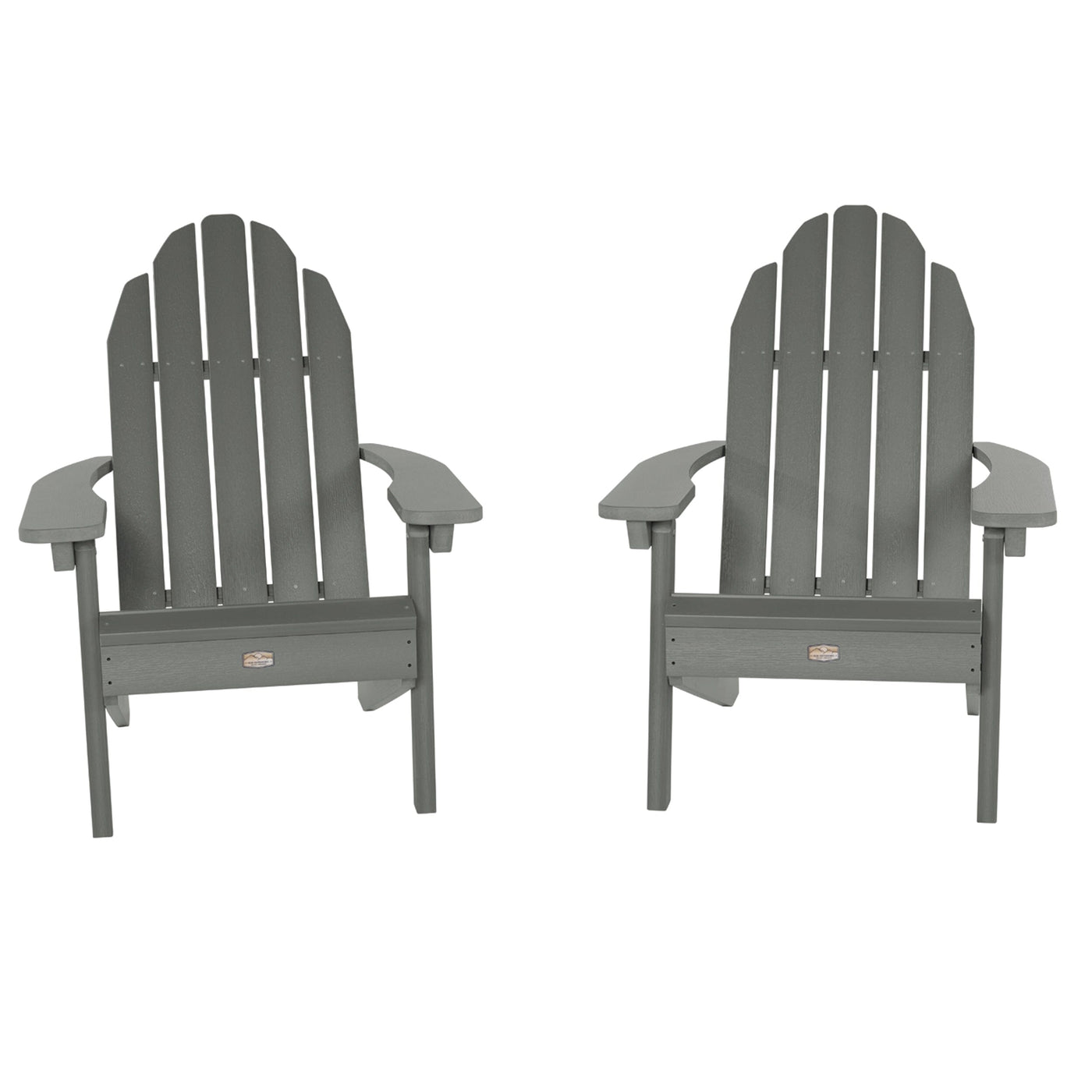 Set of 2 Essential Adirondack Chairs Kitted Sets ELK OUTDOORS® Gray 