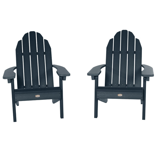 Set of 2 Essential Adirondack Chairs Kitted Sets ELK OUTDOORS® Federal Blue 
