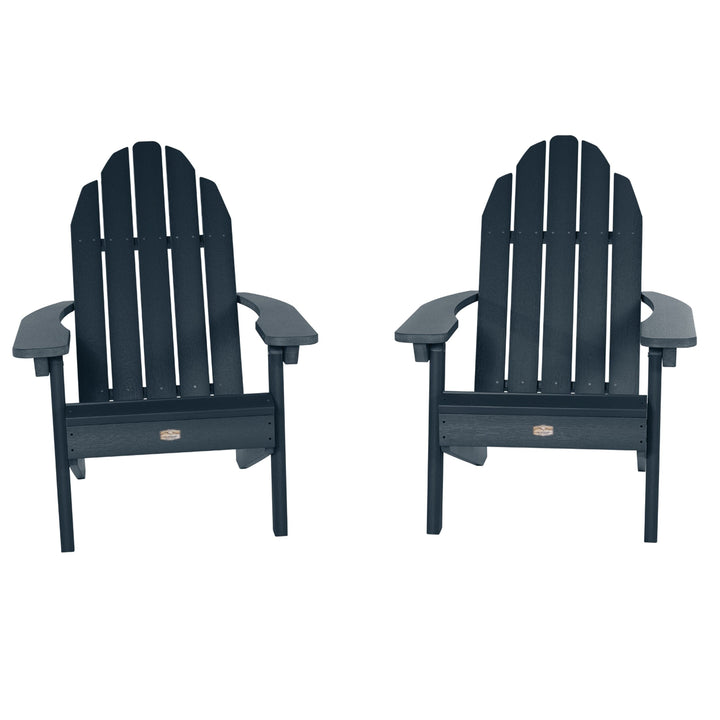 Set of 2 Essential Adirondack Chairs Kitted Sets ELK OUTDOORS® Federal Blue 