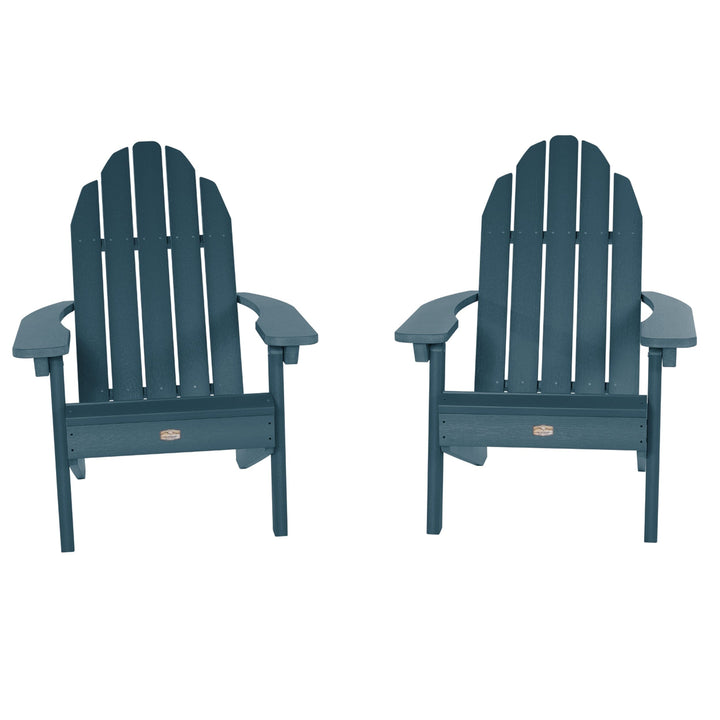Set of 2 Essential Adirondack Chairs Kitted Sets ELK OUTDOORS® Nantucket Blue 
