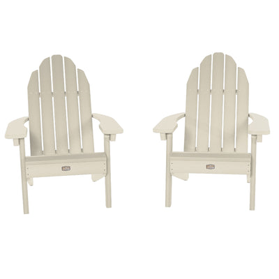 Set of 2 Essential Adirondack Chairs Kitted Sets ELK OUTDOORS® Whitewash 