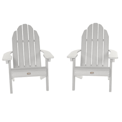 Set of 2 Essential Adirondack Chairs Kitted Sets ELK OUTDOORS® White 