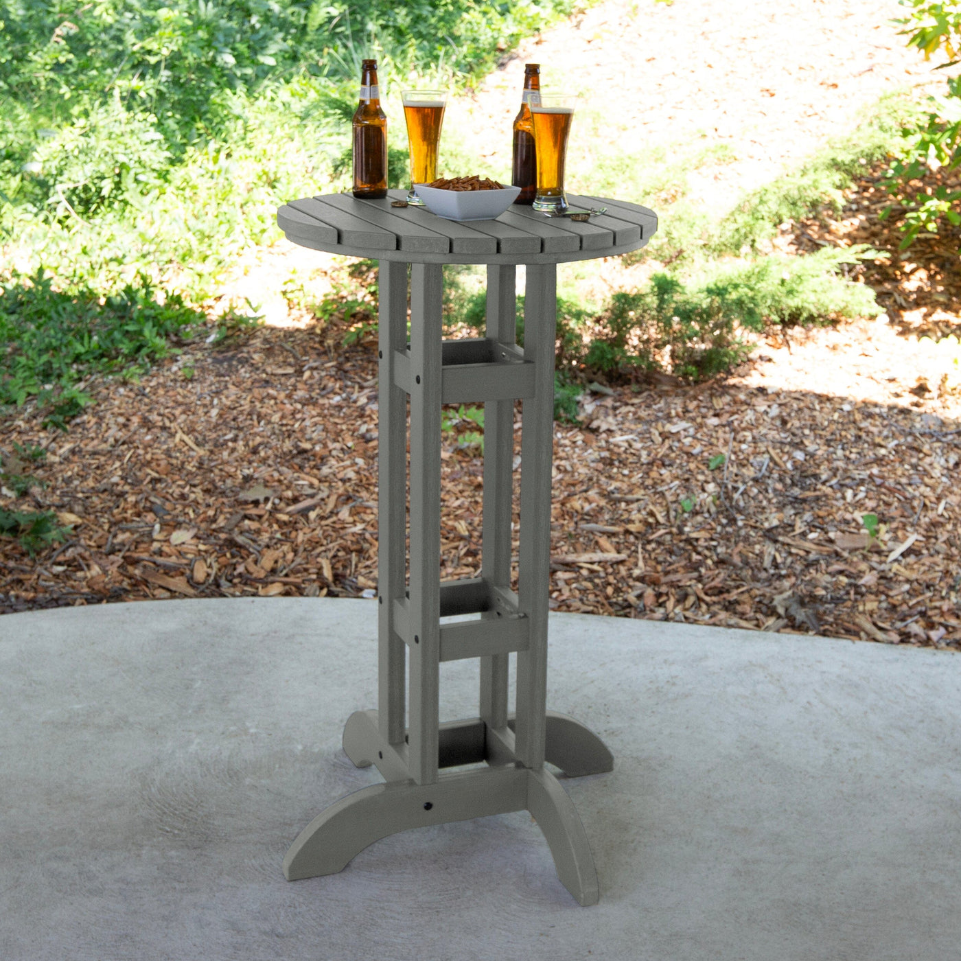 Round 24" Diameter Bistro Table - Bar Height Table Highwood USA 