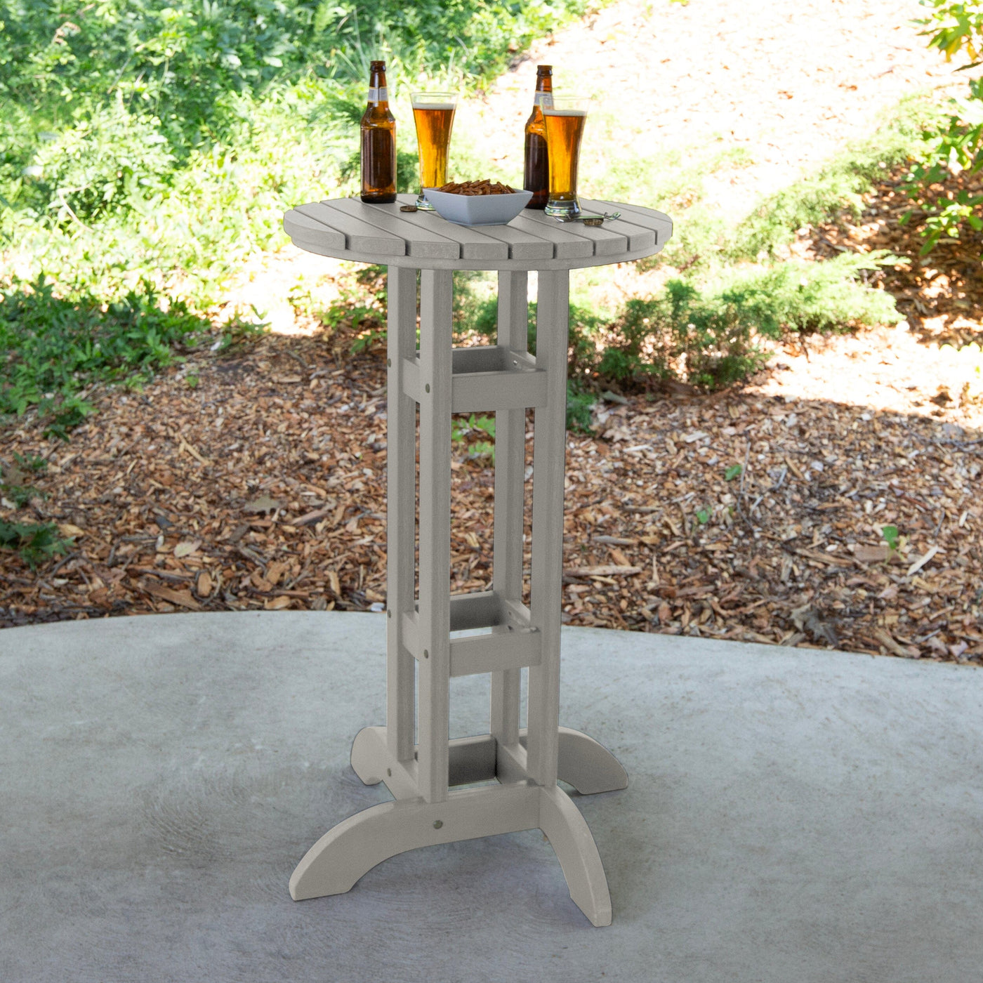 Round 24" Diameter Bistro Table - Bar Height Table Highwood USA 