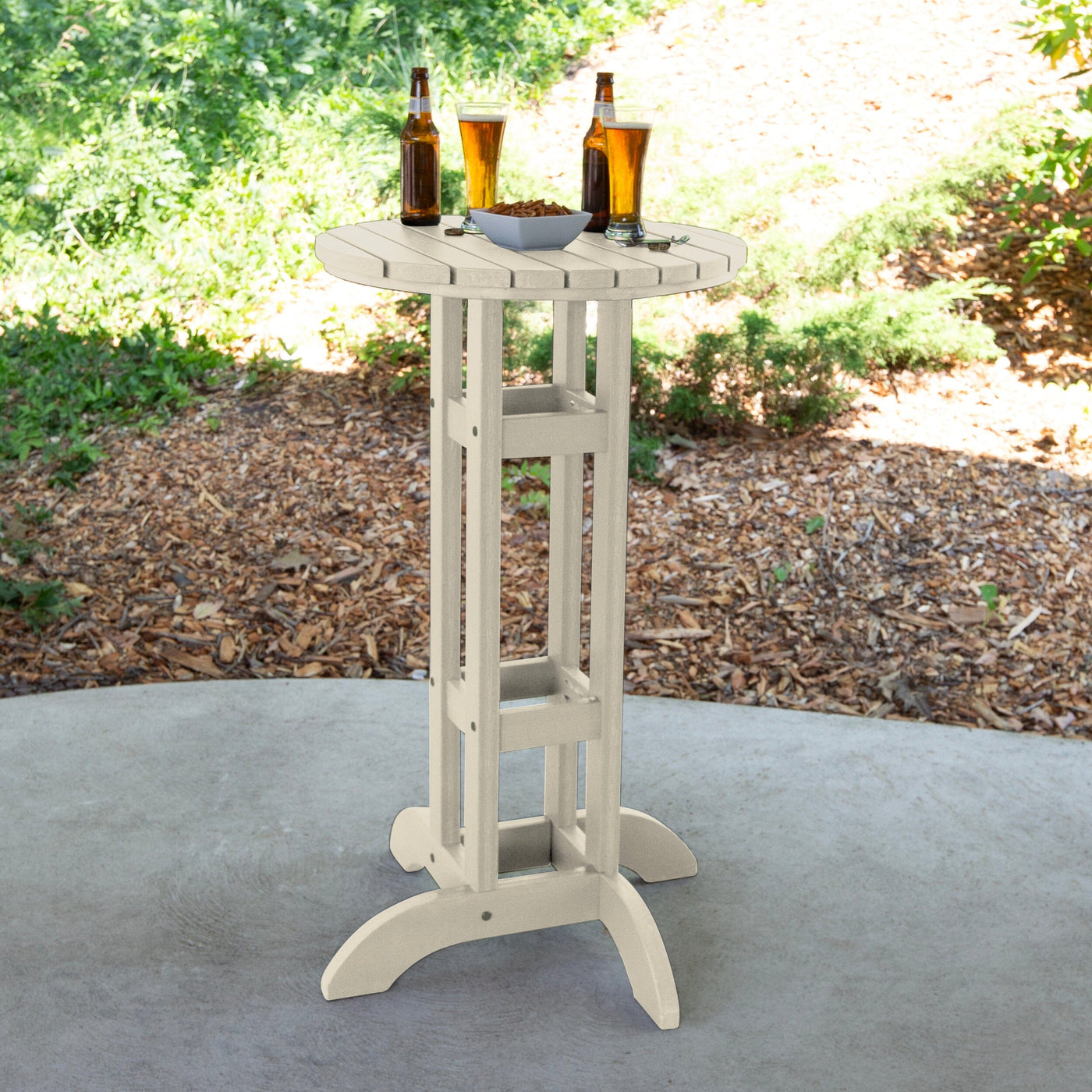 Round 24" Diameter Bistro Table - Bar Height Table Highwood USA 