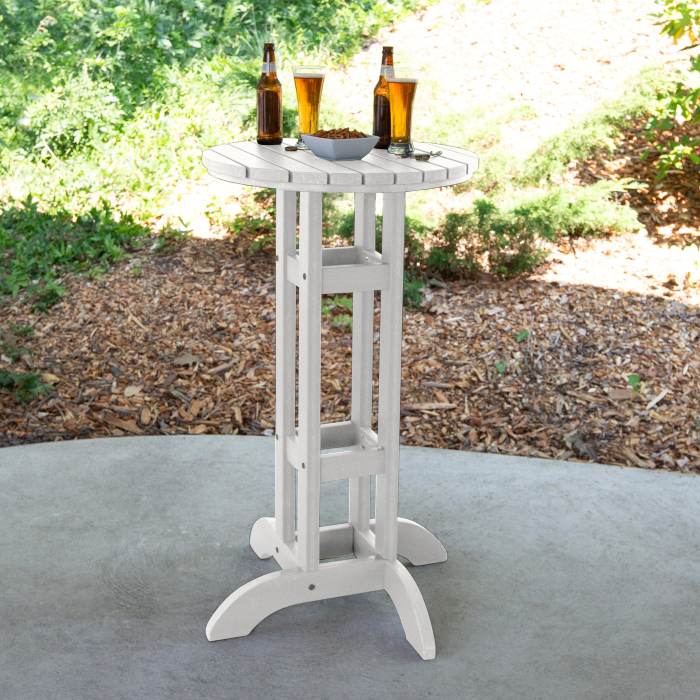 Round 24" Diameter Bistro Table - Bar Height Table Highwood USA 