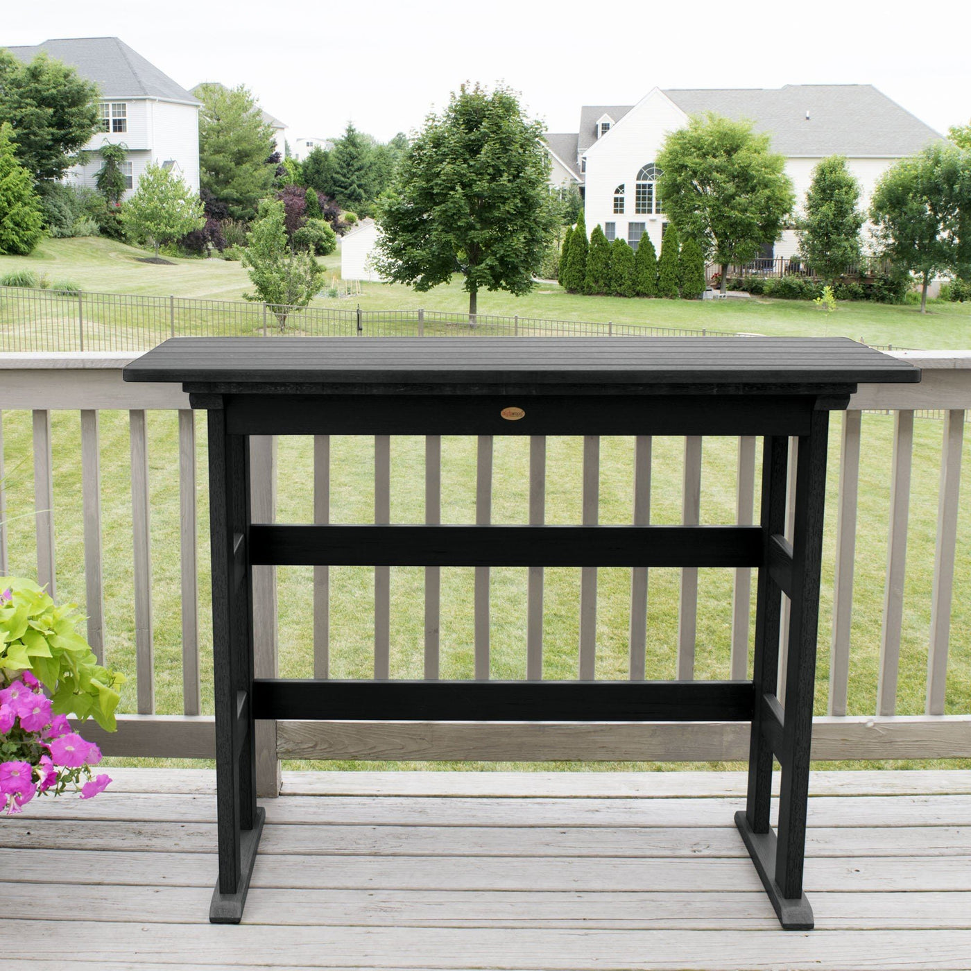 Refurbished Lehigh Bar Height Balcony Table Balcony Table Highwood USA 