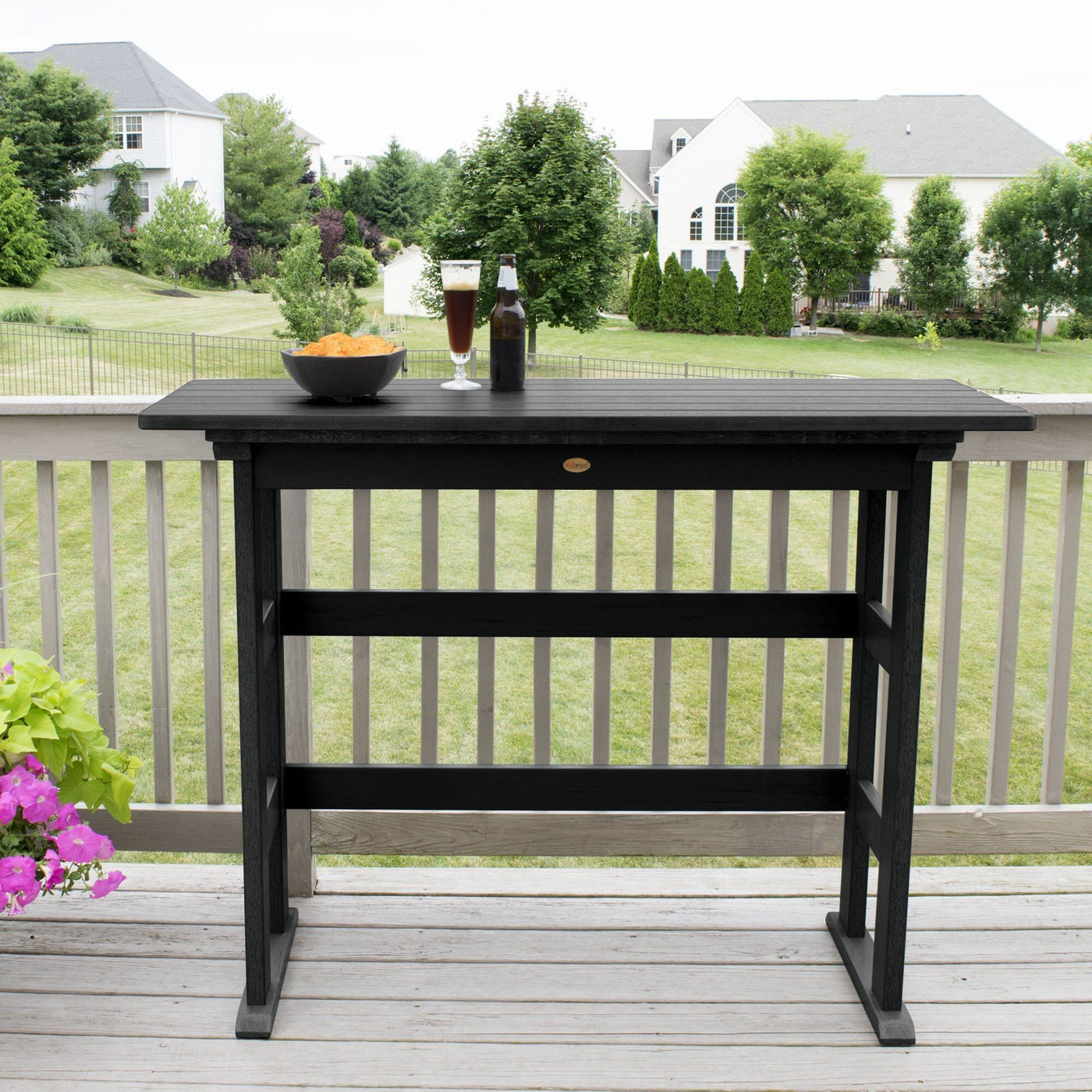 Refurbished Lehigh Bar Height Balcony Table Balcony Table Highwood USA 