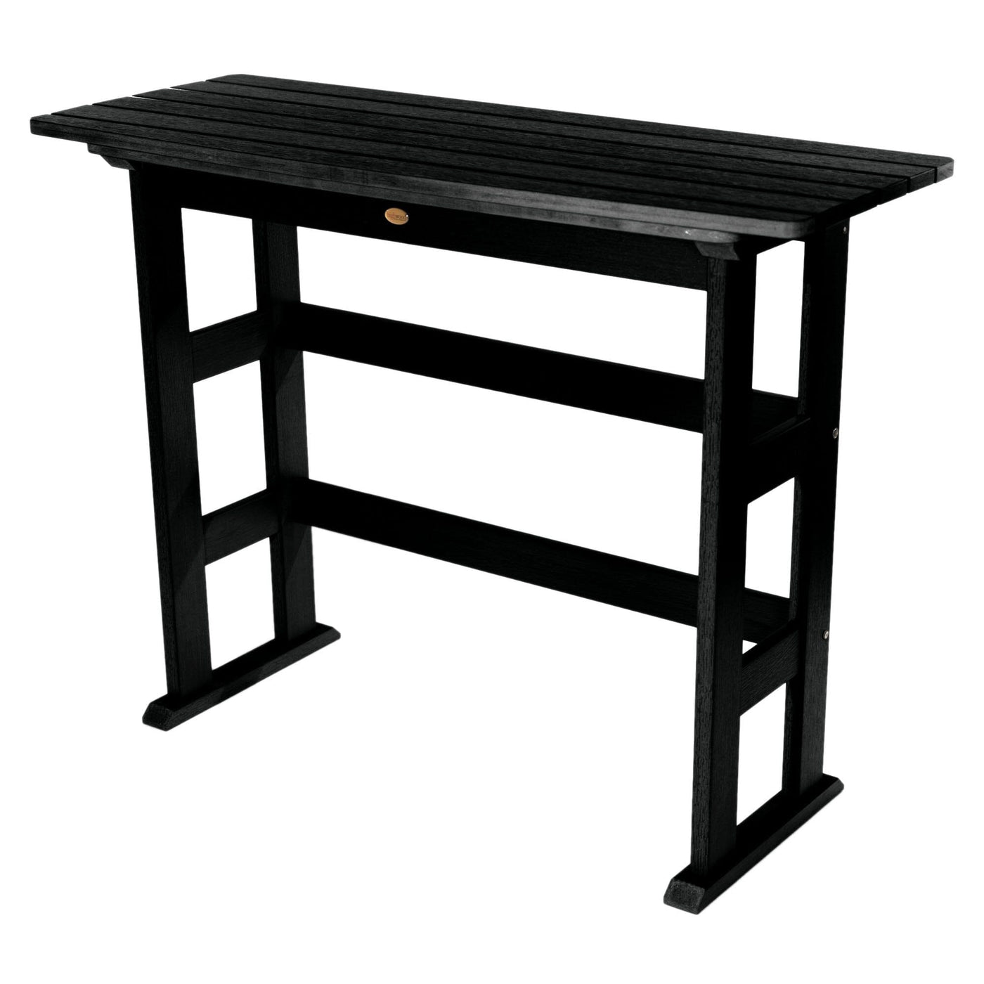 Refurbished Lehigh Bar Height Balcony Table Balcony Table Highwood USA Black 