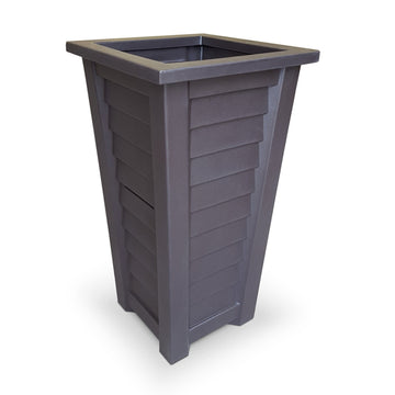Harlowe 28” Tall Outdoor Planter Highwood USA Chestnut 