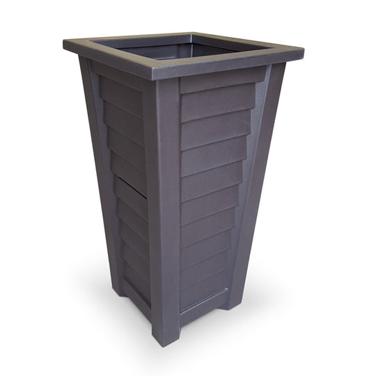 Harlowe 28” Tall Outdoor Planter Highwood USA Chestnut 