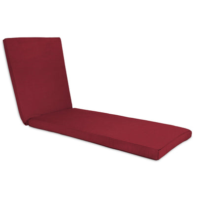 CLOSEOUT Chaise Lounge 77 x 24 x 3 Water Resistant Outdoor Hinged Cushion Highwood USA Firecracker Red 