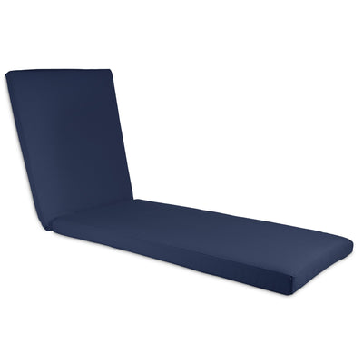 CLOSEOUT Chaise Lounge 77 x 24 x 3 Water Resistant Outdoor Hinged Cushion Highwood USA Navy Blue 