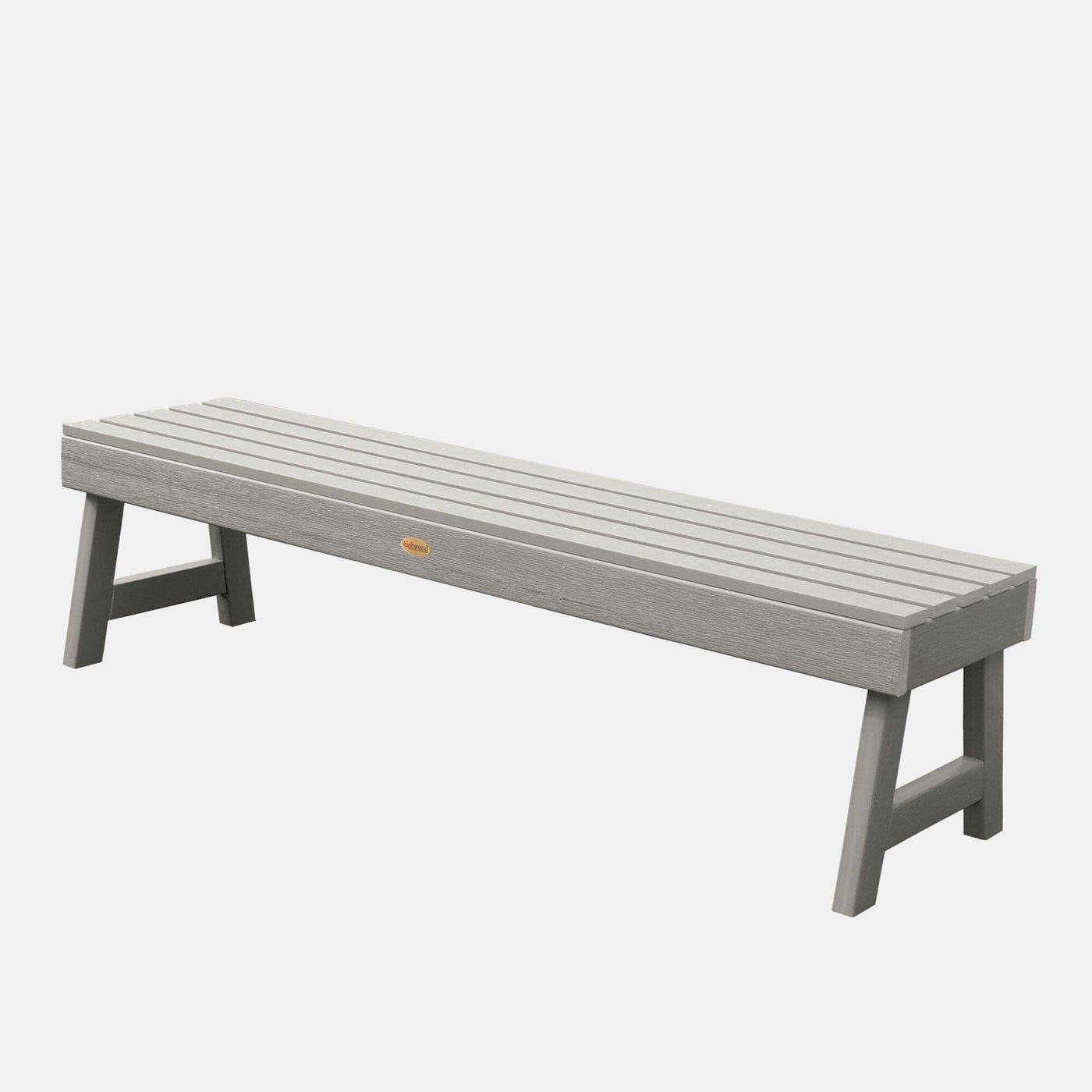 Weatherly Picnic Backless Bench - 5ft Bench Highwood USA Harbor Gray 