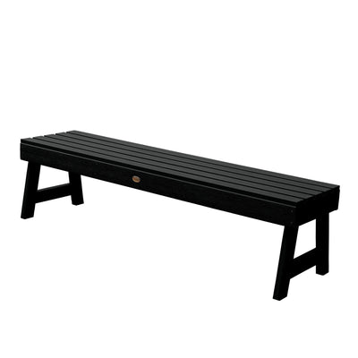 Weatherly Picnic Backless Bench - 5ft BenchSwing Highwood USA Black 