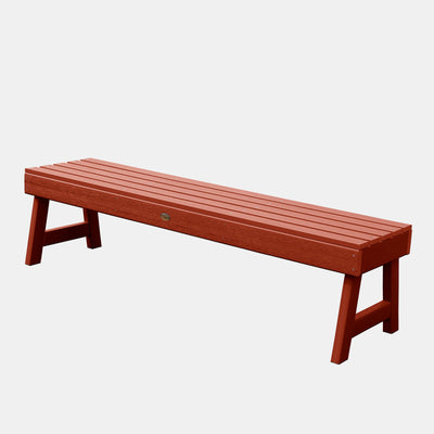 Weatherly Picnic Backless Bench - 5ft Bench Highwood USA Rustic Red 