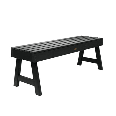 Weatherly Picnic Backless Bench - 4ft BenchSwing Highwood USA Black 