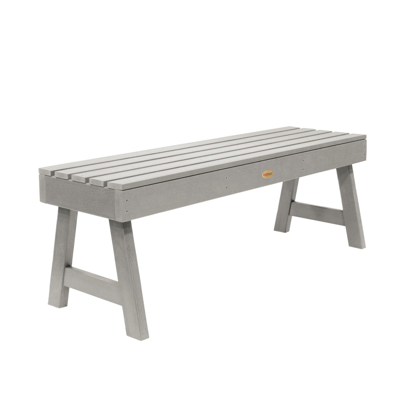 Weatherly Picnic Backless Bench - 4ft Bench Highwood USA Harbor Gray 