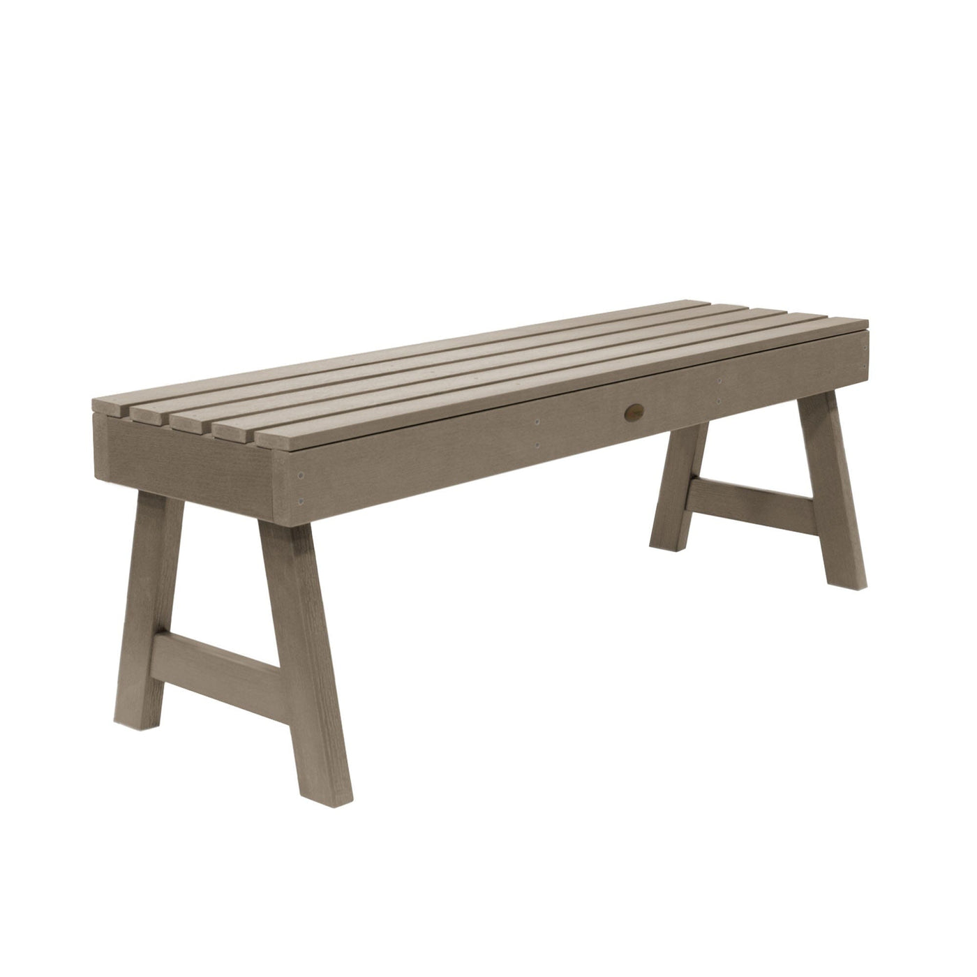 Weatherly Picnic Backless Bench - 4ft Bench Highwood USA Woodland Brown 