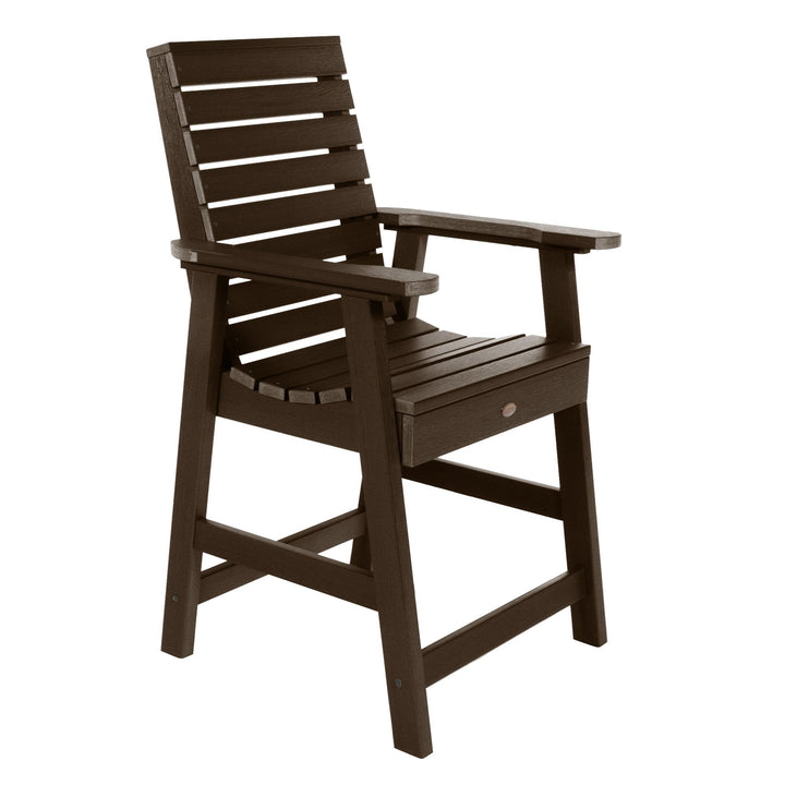 Refurbished Weatherly Armchair - Counter Dining Highwood USA Weathered Acorn 