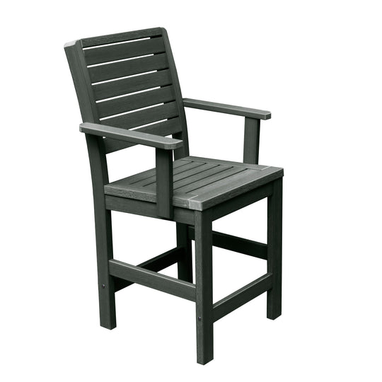 Refurbished Weatherly Armchair - Counter Dining Highwood USA Charleston Green 
