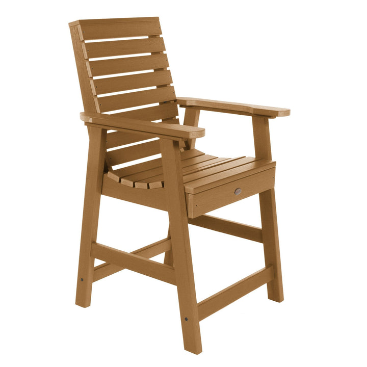 Refurbished Weatherly Armchair - Counter Dining Highwood USA Toffee 