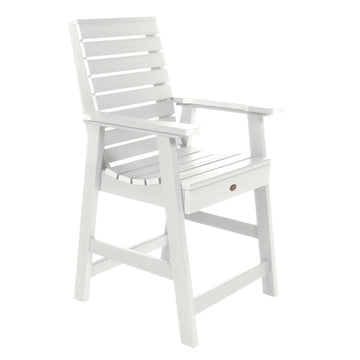 Refurbished Weatherly Armchair - Counter Dining Highwood USA White 