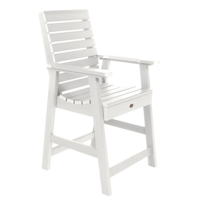 Refurbished Weatherly Armchair - Counter Dining Highwood USA White 