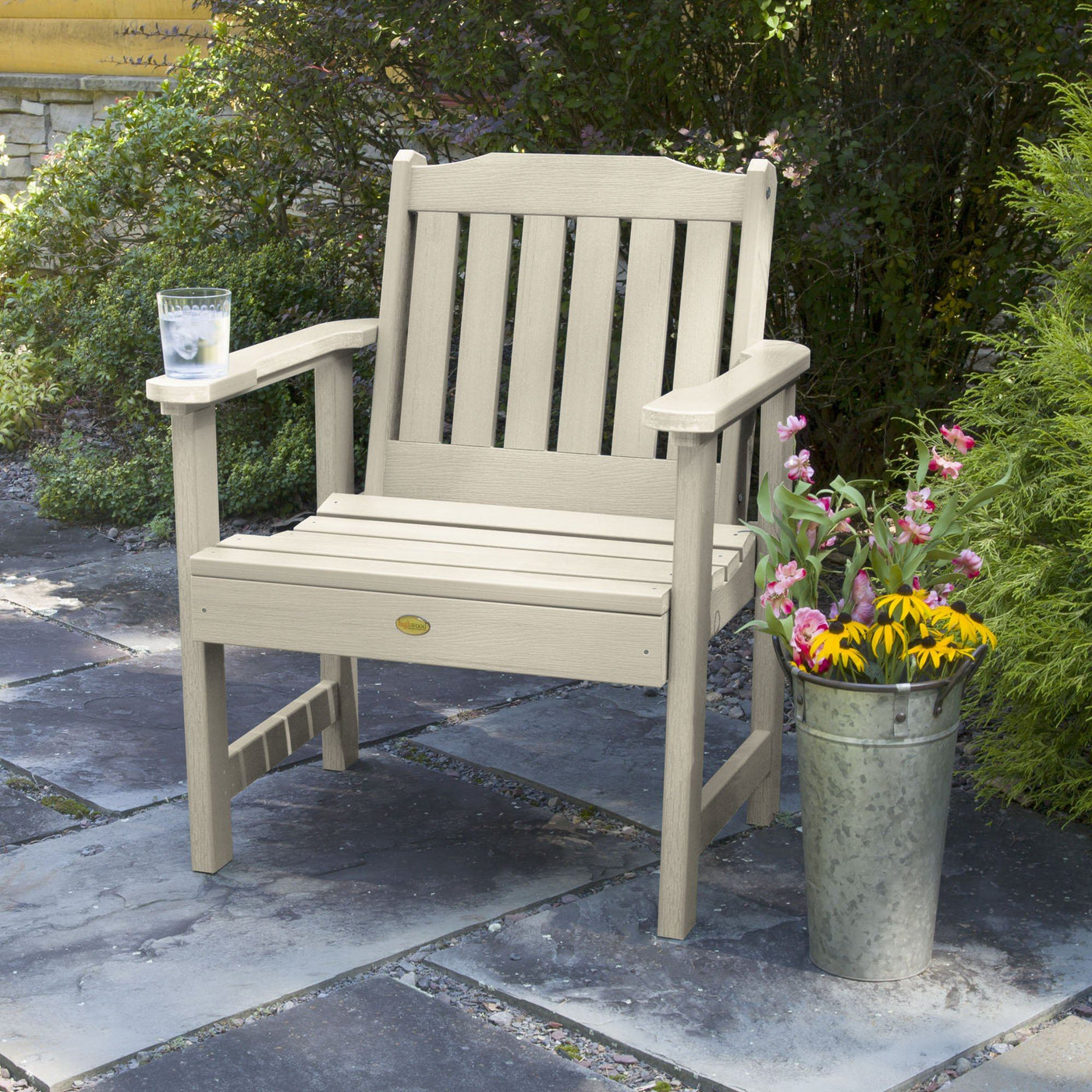 Close-up of chair finish