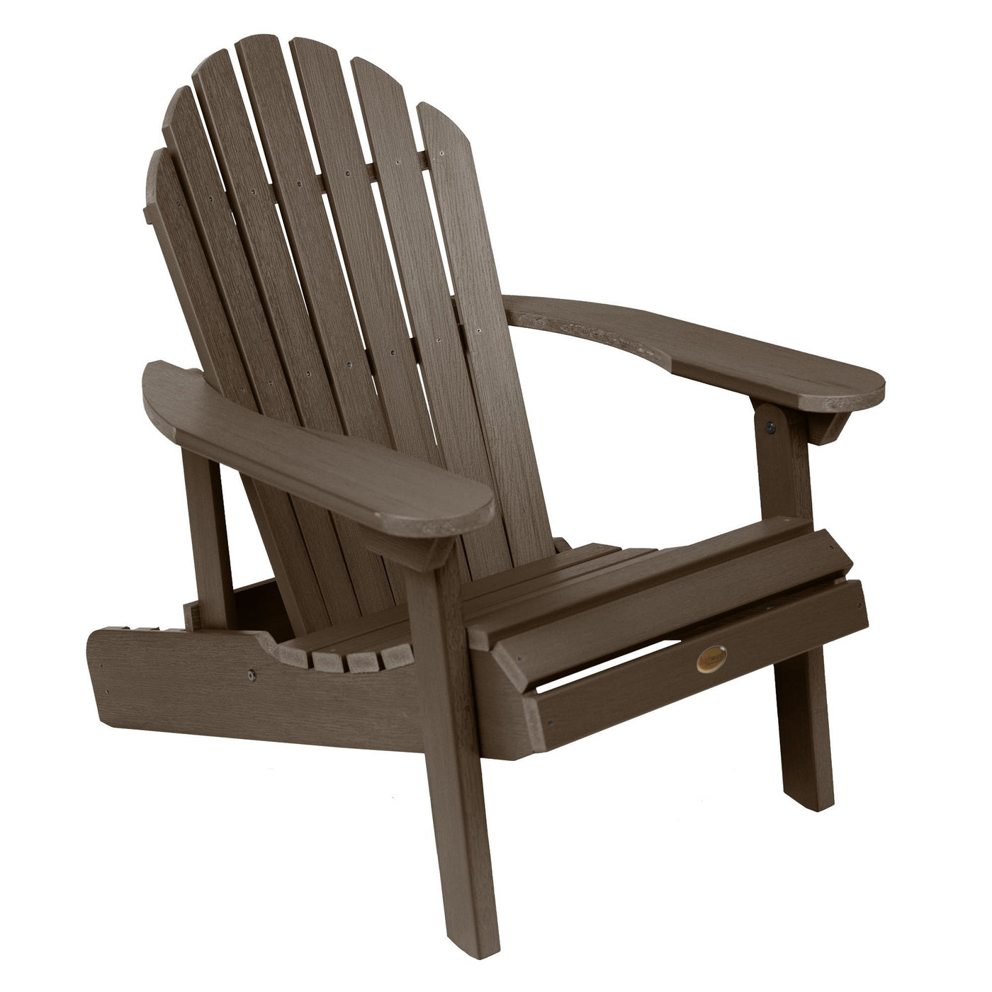 Hamilton Folding & Reclining Adirondack Chair Adirondack Chairs Highwood USA Weathered Acorn 