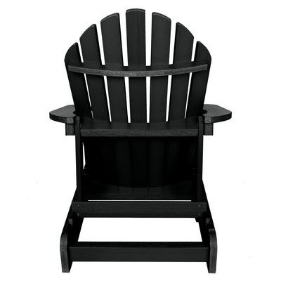 Back view of Hamilton Adirondack chair in Black