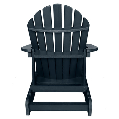 Back view of Hamilton Adirondack chair in Federal blue