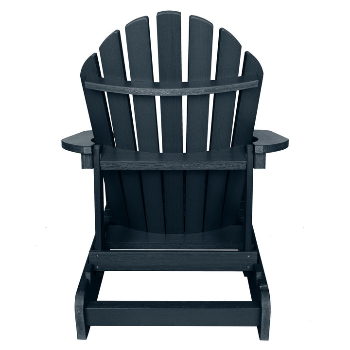 Back view of Hamilton Adirondack chair in Federal blue