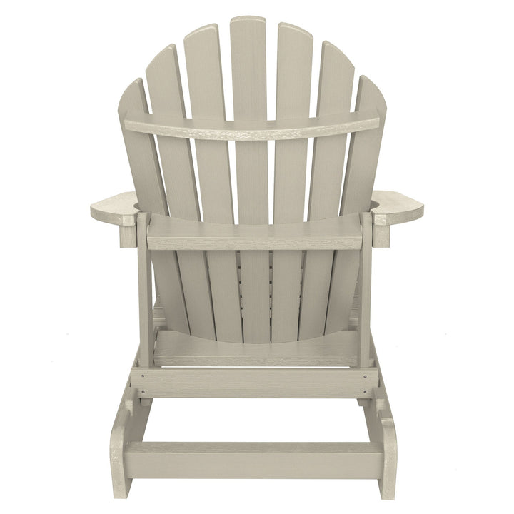 Back view of Hamilton Adirondack chair in Whitewash