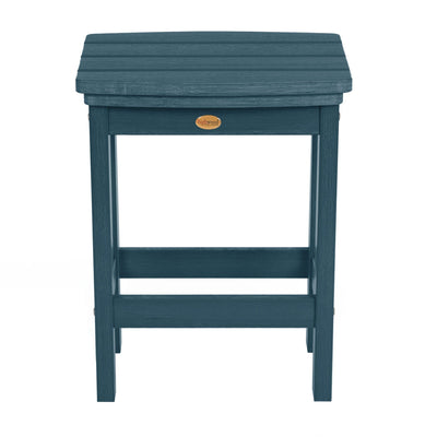 Front view of Lehigh counter height stool in Nantucket blue